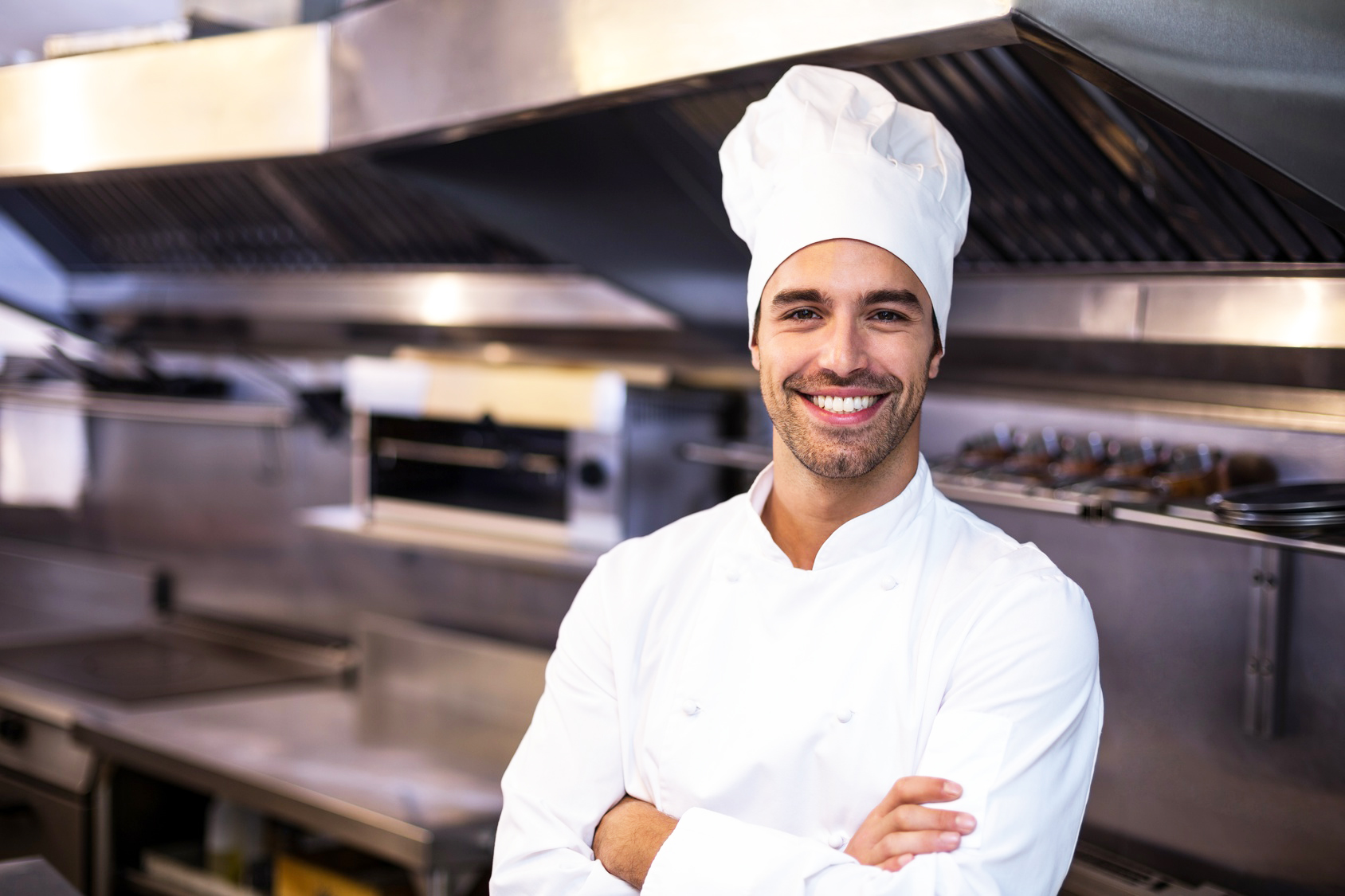 Portrait of handsome chef